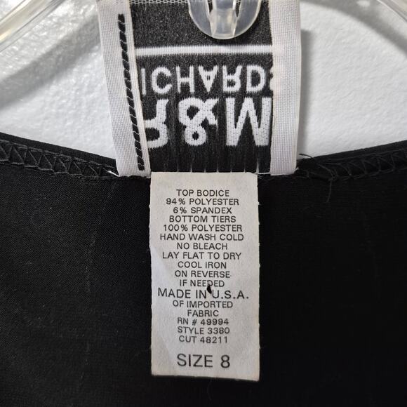 R&M Richards Womens Sleeveless Black Rhinestone Evening Dressy Party Top Size 8 - Picture 4 of 12